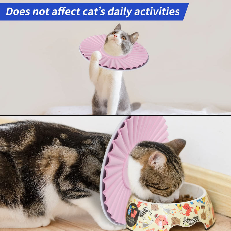 Enorpet Protective Cat Cone, Adjudstable Lightweight Soft Recovery Collar for Kittens After Surgery - PawsPlanet Australia