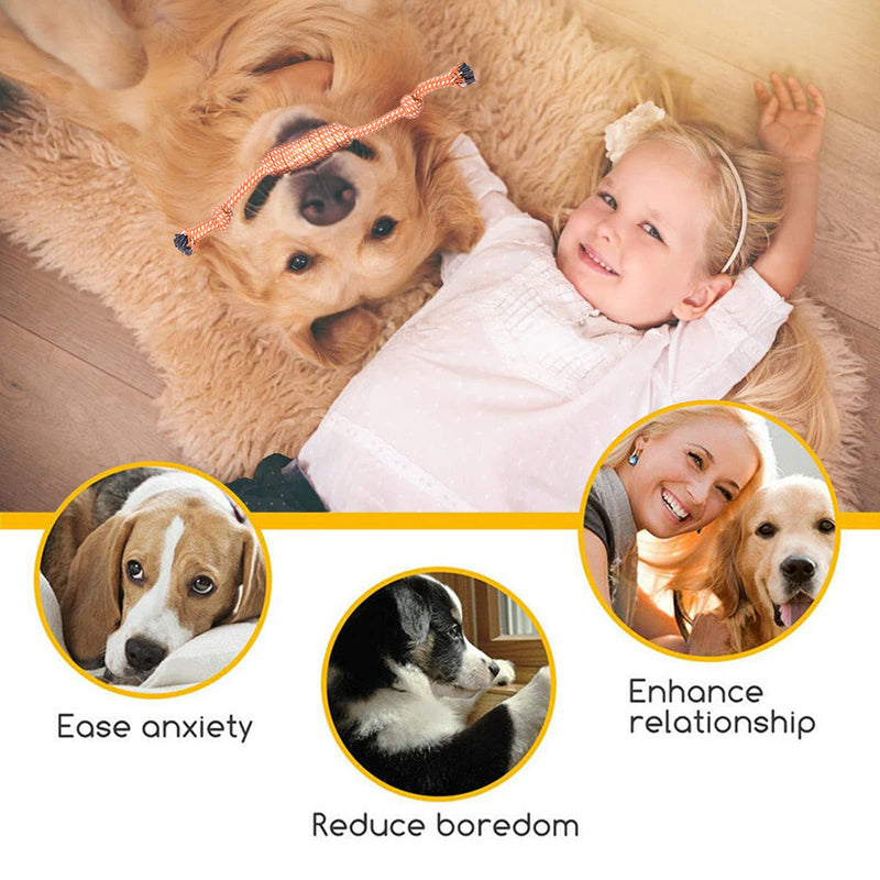 12 Pcs Dog Rope Toys Set, Durable Dog Rope Toys for Small Pets Dogs, Puppy Toys Set Dog Chew Toys for Interactive, Teething Training, Relieve Boredom and Stress for Small Medium Large Dogs - PawsPlanet Australia