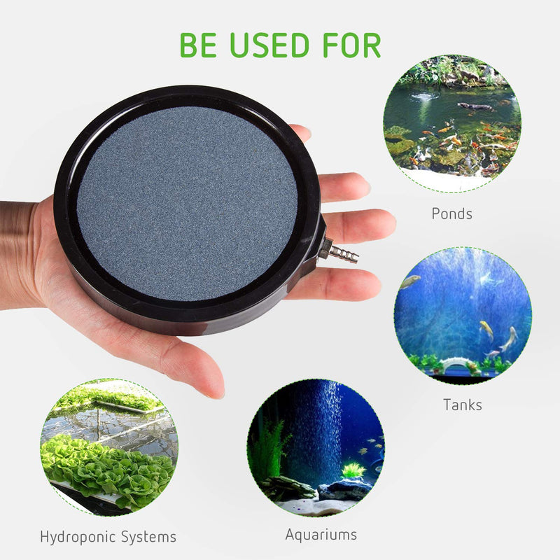 [Australia] - VIVOSUN 5 Inch Air Stone Disc with Shell for Hydroponics Aquarium Tank Pump 