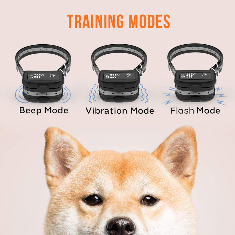 [Australia] - TBI Pro Professional K9 Dog Training Collar with Remote Long-Range E-Collar with Vibration Control, Rechargeable and Fully IPX7 Waterproof for Small, Medium, Large Dogs, All Breeds 