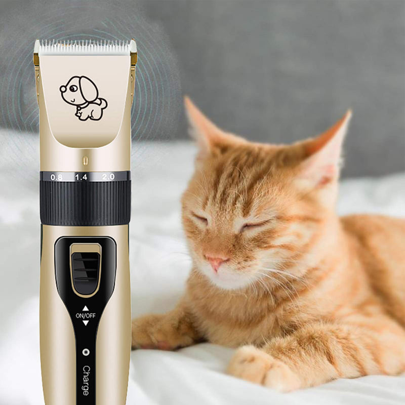 Dorakitten Dog Grooming Clippers for Pets - 12PCS Dog Grooming Kit Low Noise Professional Cat Clippers Rechargeable Electric Trimmer Set|Dog Clippers Shaving Tool Suitable for Animal - PawsPlanet Australia