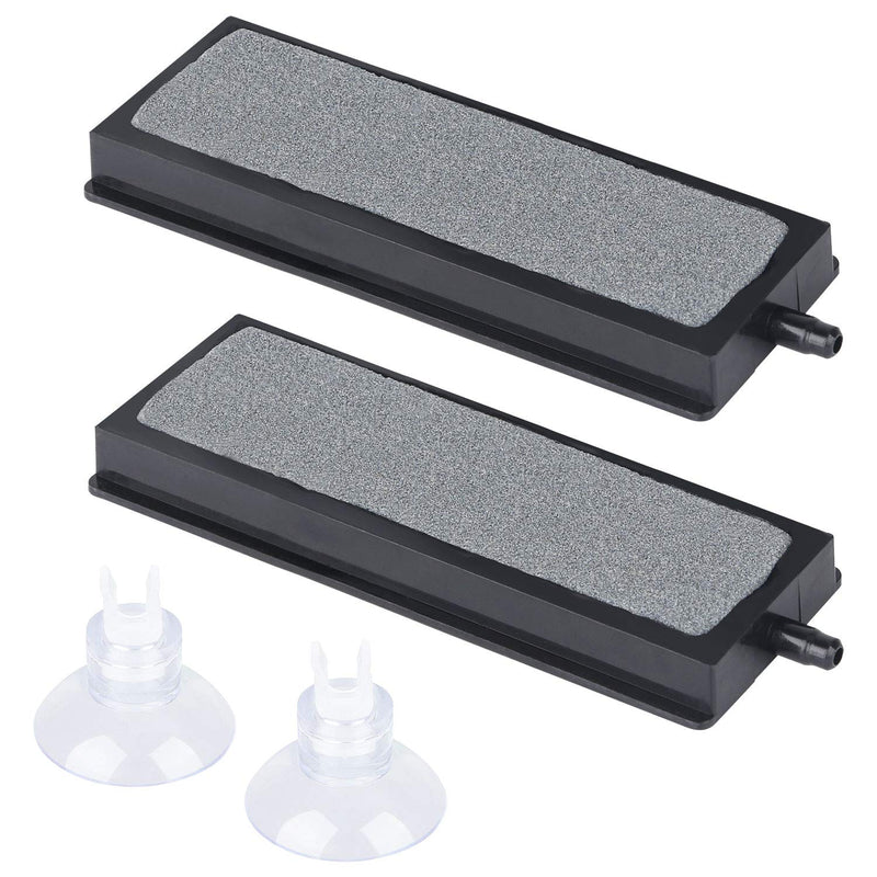 Pawfly 4 Inch Air Stone Grey Mineral Bubble Stone Bar Diffuser Bubbler Airstones for Air Pump, Aquarium, and Fish Tank, 2 Pack - PawsPlanet Australia