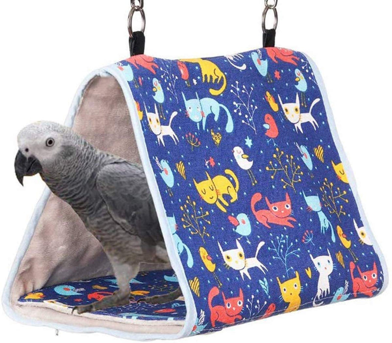 Acidea Bird Hammock Bed Parrot Budgie Snuggle Hut Parrot Habitat Cave Hanging Tent Hammock Bird Sleeping Bed for Parrot Macaw Budgies Parakeet Cockatiels Lovebird(L) - PawsPlanet Australia