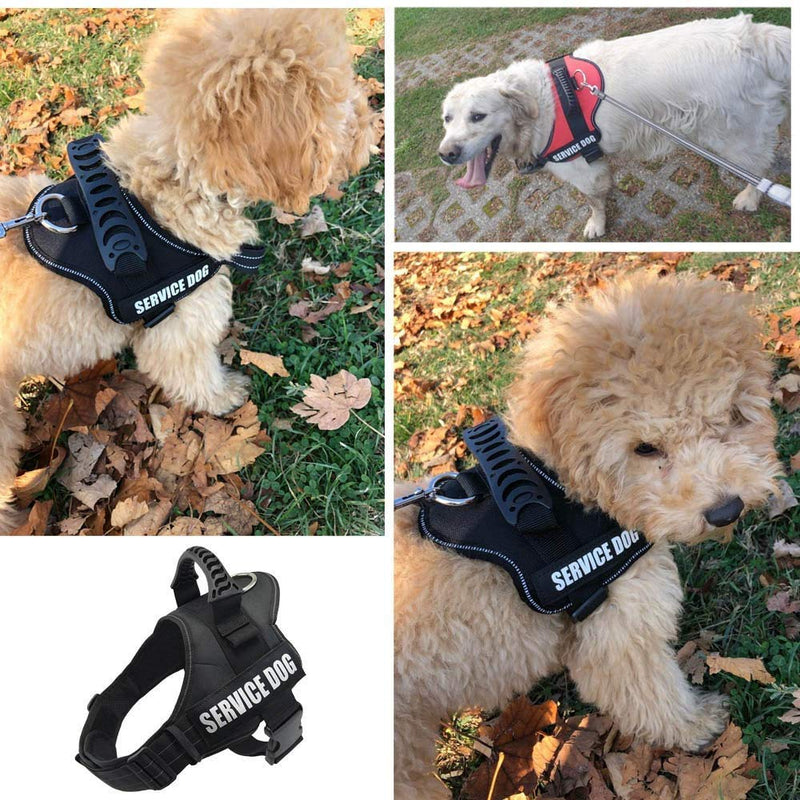 Adjustable Reflective Dog Harness Anti-Pull Soft Padded Comfortable Breathable Harness Vest for Small, Medium and Large Dogs M Painted - PawsPlanet Australia