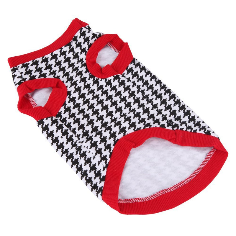 smalllee_lucky_store Houndstooth Shirt for Small Dogs X-Small - PawsPlanet Australia