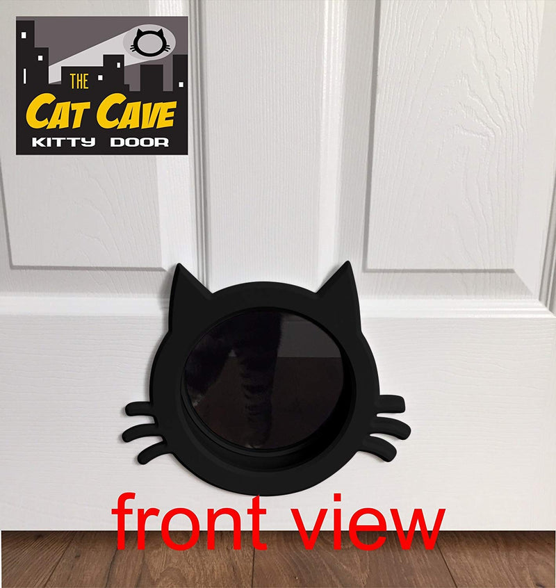 The Cat Cave Interior cat Door Black - PawsPlanet Australia