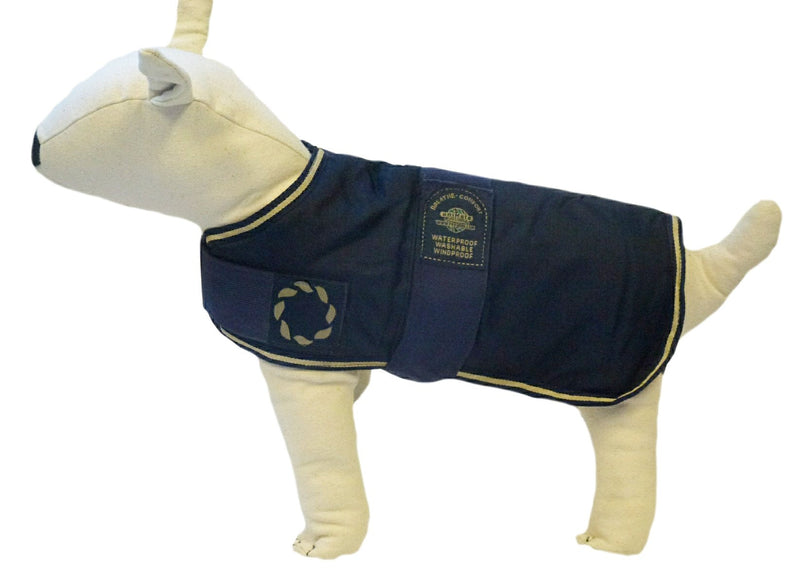 Outhwaite Padded Dog Coat, 10-inch, Navy Blue 10 (26cm) Outhwaite Padded Navy Blue Dog Coat - PawsPlanet Australia