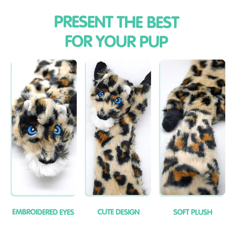 Dog Squeaky Toys No Stuffing, 3 Pack Dog Toys Crinkle Dog Toys for Small Dogs Durable Dog Chew Toys Plush Cute Animals Natural Puppy Toys for Teething Pet Toys Squeak for Boredom - PawsPlanet Australia