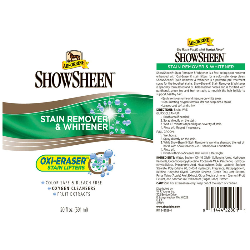 [Australia] - Absorbine ShowSheen Stain Remover and Whitener, 20 Ounce 