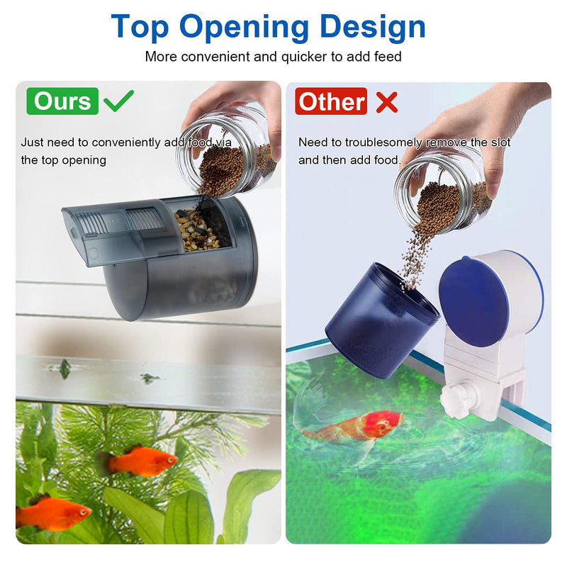 Auto Fish Feeder for Aquarium, Fish Feeder Automatic Dispenser for Fish Food, 12H&24H Vacation Timer for Betta - PawsPlanet Australia