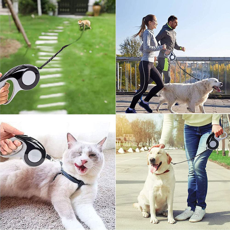 Dog leash, blue retractable dog leash, retractable dog leash, nylon retractable dog leash, retractable mystery dog leash, suitable for medium and large pets - PawsPlanet Australia