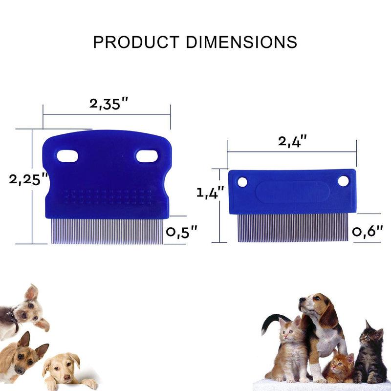 [Australia] - zYoung 3 Pcs Dog Comb, Tear Stain Remover, Dog Eye Stain Remover, Dog Grooming Comb, Comb for Dogs, Gently Removes Mucus and Crust, Tear Stain Remover for Dogs, Pet Tear Stain Remover 3pcs 