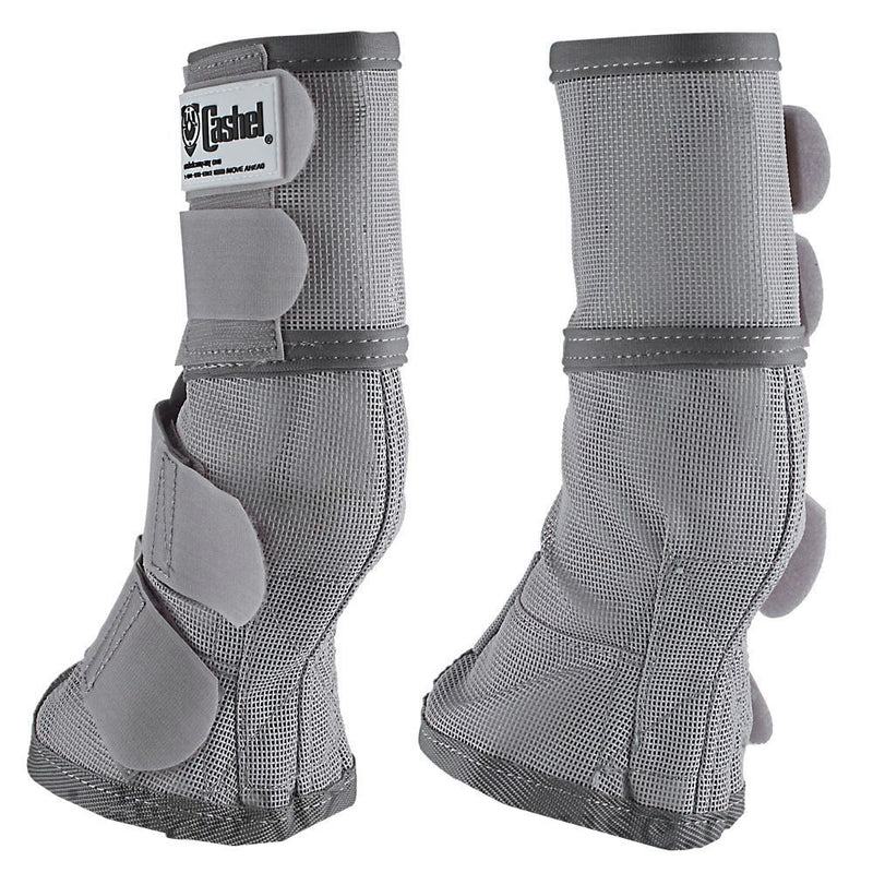 Cashel Crusader Horse Fly Protection Leg Guards (Grey) (Set of 4) Size is Warmblood - PawsPlanet Australia