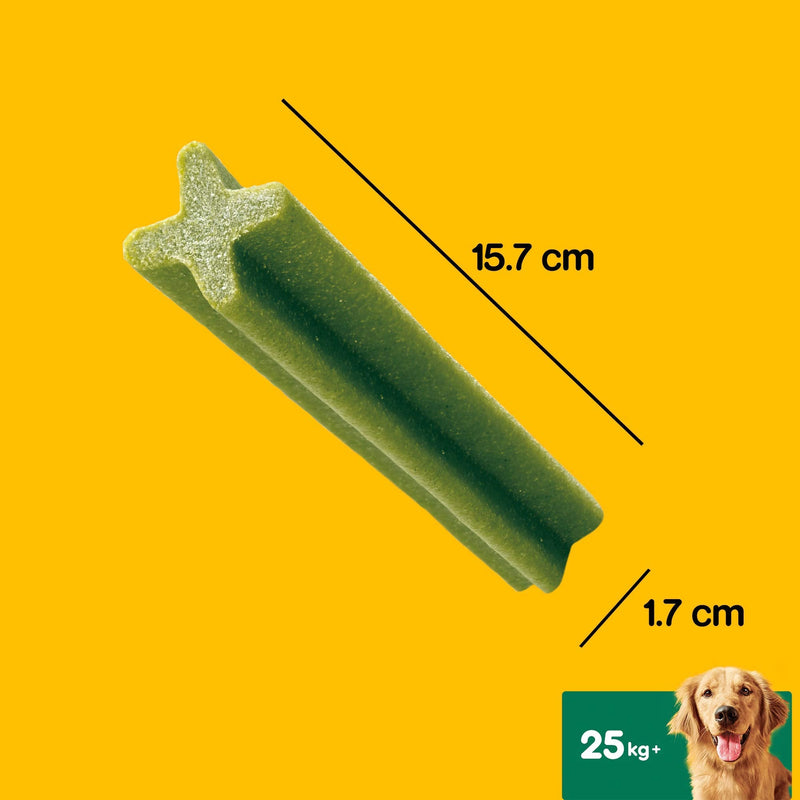 Pedigree Dentastix - Fresh Daily Dental Chews Large Dog, 112 Sticks - 4.32 kg megapack Pack of 4 (4 x 28 Sticks) 112 Count (Pack of 1) - PawsPlanet Australia