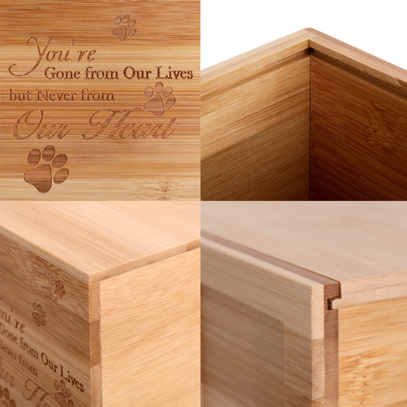 NC Pet Urn,Keepsake Boxes,Dog Memorial with Picture, Wood Casket,Cat Urns for Ashes, Memory Box for Keepsakes,Cremation Pets Box for Animal Ashes MH-12 - PawsPlanet Australia