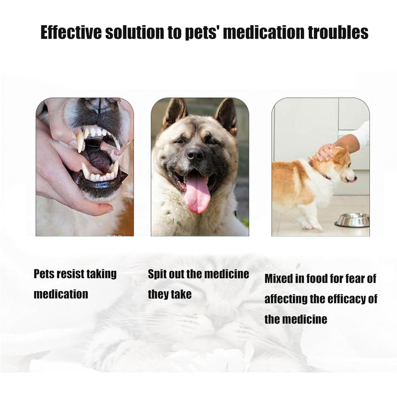 Pack of 3 tablet dispensers for cats, tablet dispensers for cats, Trojan cats, Guardacid tablets for cats, Pill Assist for cats, Easy Pills for cats, tablet feeders with soft tips for cats and dogs - PawsPlanet Australia
