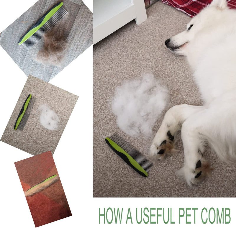 Comb I Dogs YOKA dog care demating comb, demating tool comb for dogs to remove loose hair, dog comb undercoat brush for daily grooming - PawsPlanet Australia