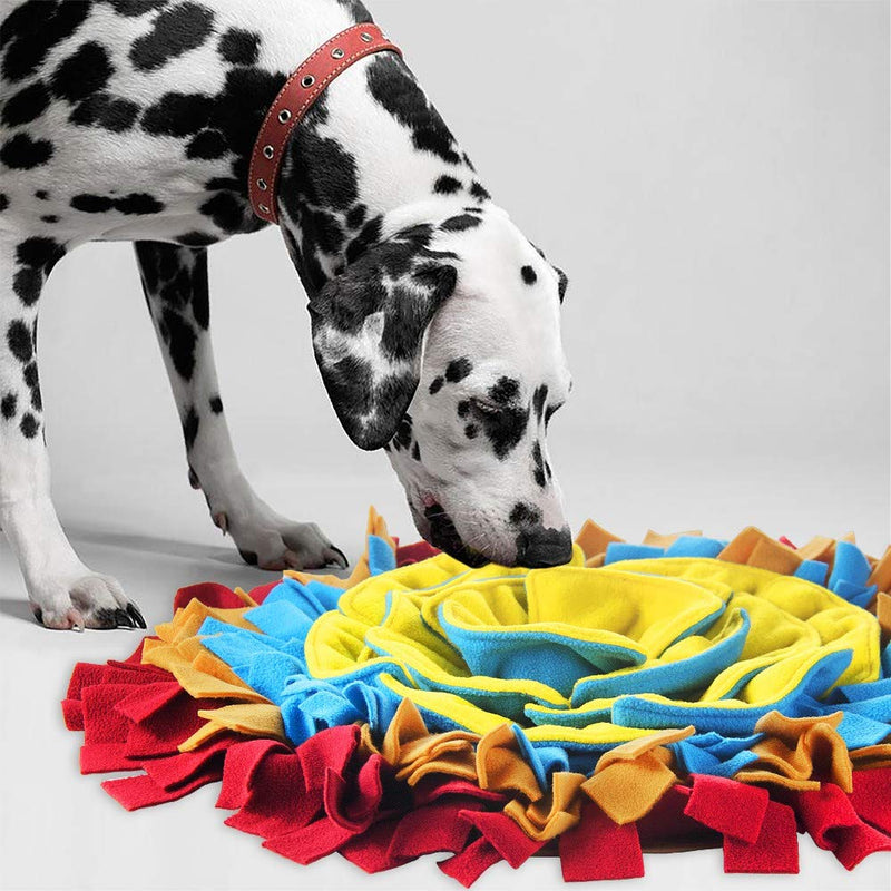 AWOOF Snuffle Mat for Dogs(19.5" x 19.5"), Interactive Snuffle Mats Dog Foraging Mat Durable Feed Games Large Breed Encourages Natural Foraging Skills Stress Relief for Small Medium Large Dog - PawsPlanet Australia