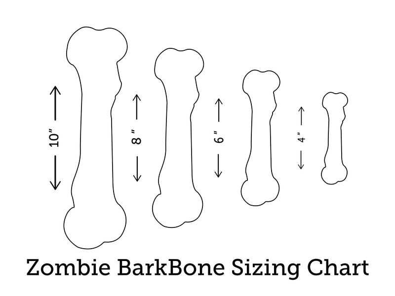 Pet Qwerks Zombie NYLON BarkBone - Chew Toy for Aggressive Chewers, Tough Durable Extreme Power Chewer Bone | Made in USA -  Available in 2 Flavors and 4 Sizes Cheddar Cheese Small - PawsPlanet Australia