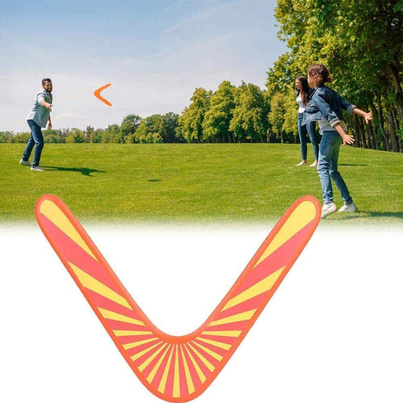 Boomerang,Guador 2 Pcs Wooden V-Shaped Boomerang Classic V-Shaped Wooden Boomerang Maneuver Dart Outdoor Flying Disc Throw Catch for Kids Adults Toy(Two Styles) - PawsPlanet Australia