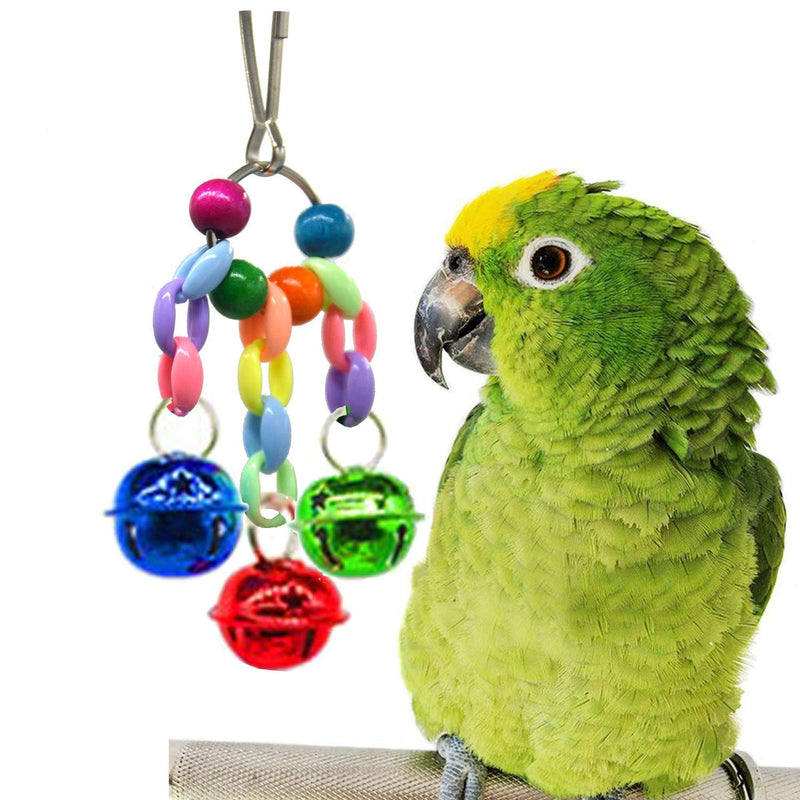 [Australia] - Weiyu8 Package Bird Parrot Swing, chew, Ring Tone and Other Toys - Wall Clock cage Toys Suitable for Parrot, Small Bird, Cornell, Bird, Parrot, Love Bird 