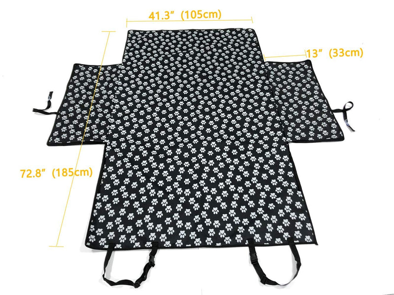 Pet Dog Trunk Cargo Liner - Oxford Car SUV Seat Cover - Waterproof Floor Mat for Dogs Cats - Washable Dog Accessories Paw Print-XL 72.83" x 40.94" x 13.78" - PawsPlanet Australia