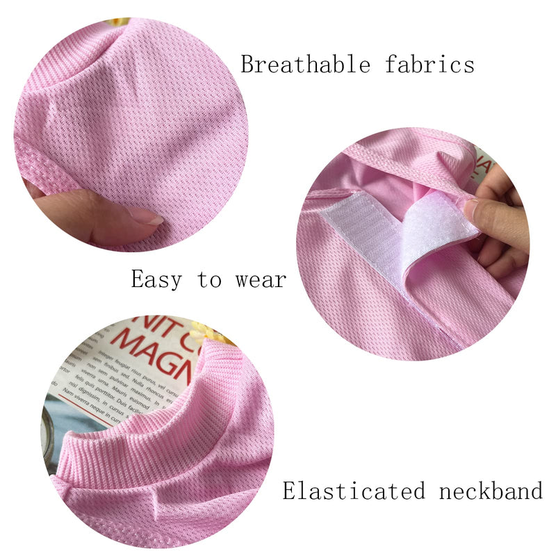 Fayemint Recovery Suit Cat, Pet Protective Clothing, Recovery Suit Cat Pink, for Surgery, Treatment, Weaning and Castration of Skin Diseases in Pets (M, Pink) - PawsPlanet Australia