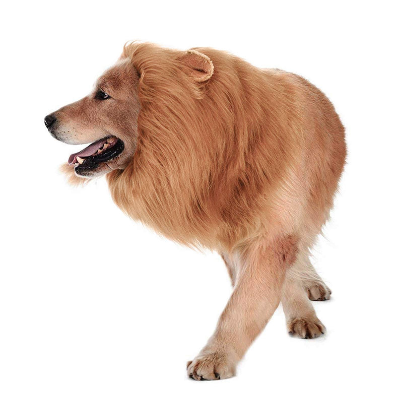 Lovelion Dog Hats - Interesting Dog Costumes Halloween - Dog Lion Mane Gift [Lion Tail] - Lion Wig Suitable Medium to Large Sized Dogs - PawsPlanet Australia