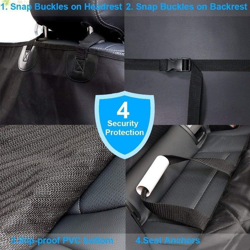 [Australia] - Pet Deluxe Thick Front Car Seat Cover for Car and SUV Waterproof Nonslip Seat Covers for Pet Dogs and Cats Black 2-Pack 