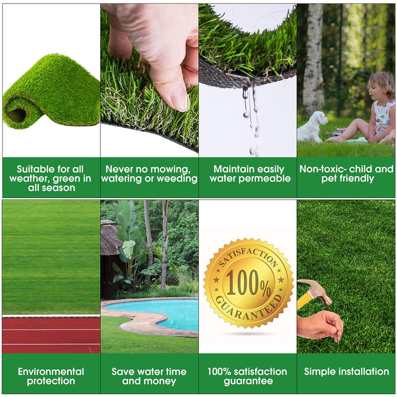 [Australia] - Fezep Artificial Grass, Dog Pee Pads, Professional Dog Potty Training Rug, Large Dog Grass Mat with Drainage Holes, Pet Turf Indoor Outdoor Flooring Fake Grass Doormat - Easy to Clean 