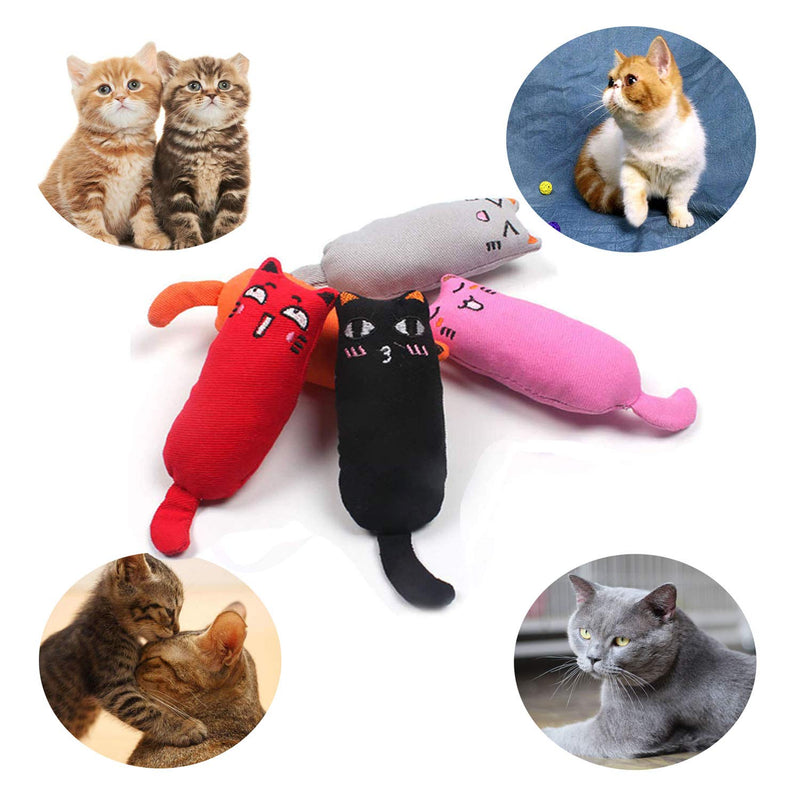 AWITHZ Catnip Fish Toys for Cat, 6PCS Cat Toys, Cat Catnip Toys, Cat Fish Pillow, Cat Chew Toys, Pet Toy, Cat Pillow, Fish Toy, Teeth Cleaning, Interactive Plush Cat Toys 7.84in (Black) Black - PawsPlanet Australia