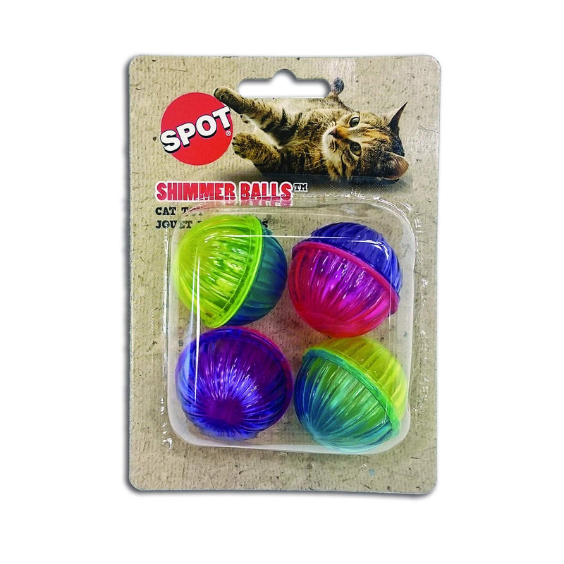 [Australia] - Ethical 4 Shimmer Balls Cat Toys 