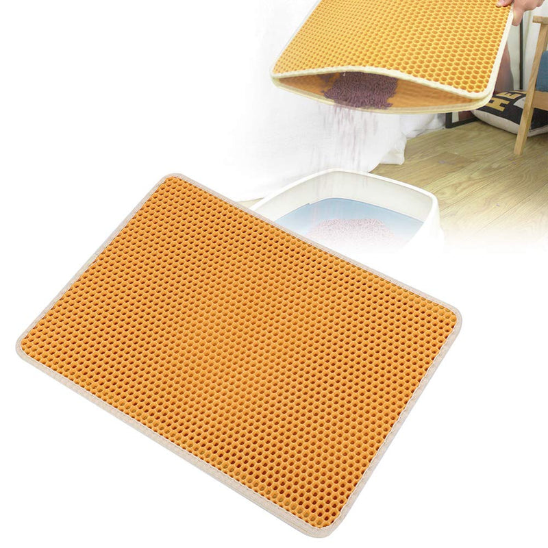 Cat Litter Mat Yinuoday Cat Litter Box Mat Dual Layer Water Proof Cat Litter Tray Mat Double-Layer Design Cat Litter Trapping Mat Easy To Clean Great for Kinds of Boxes and Litter Tray - PawsPlanet Australia