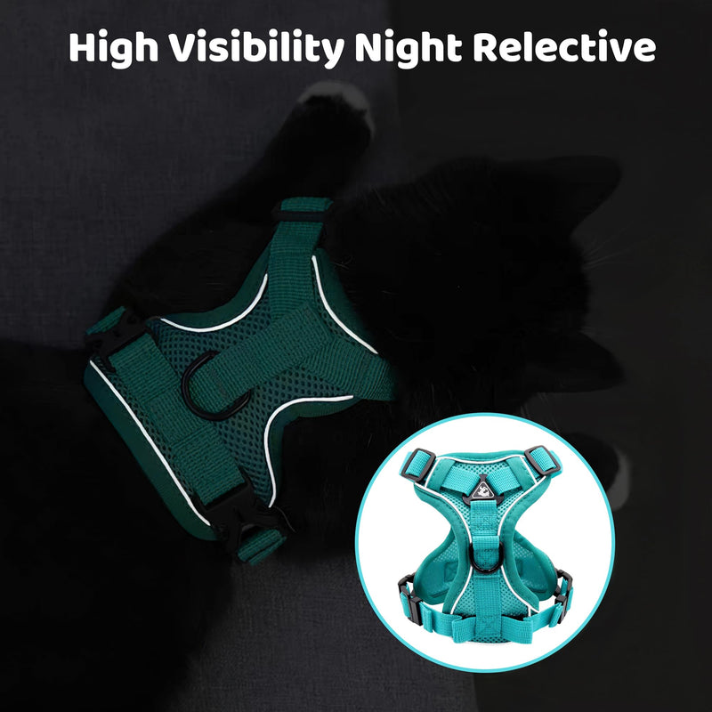 Cat Harnesses with Leash Adjustable Harness for Cats Breathable Escape Proof Chest Harness for Kittens, Dogs Puppies Train Walking (M) M - PawsPlanet Australia