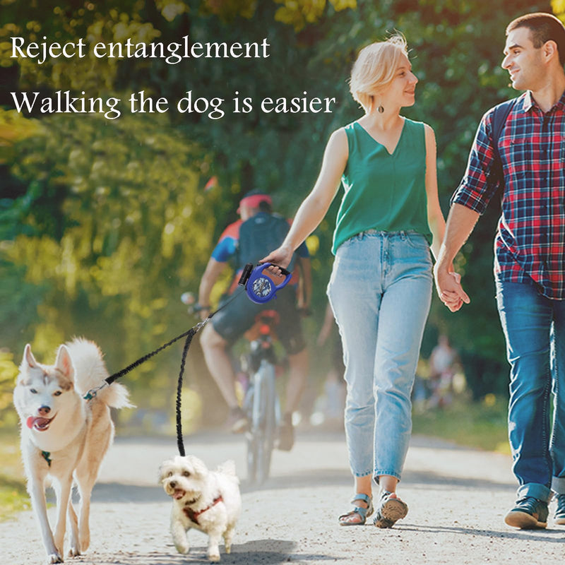 Exsbtay dog leash for 2 dogs, dog leash for large dogs, leash for 2 dogs, 360° rotating, splitter double leash for dogs for small, medium and large dogs, puppies, running training - PawsPlanet Australia