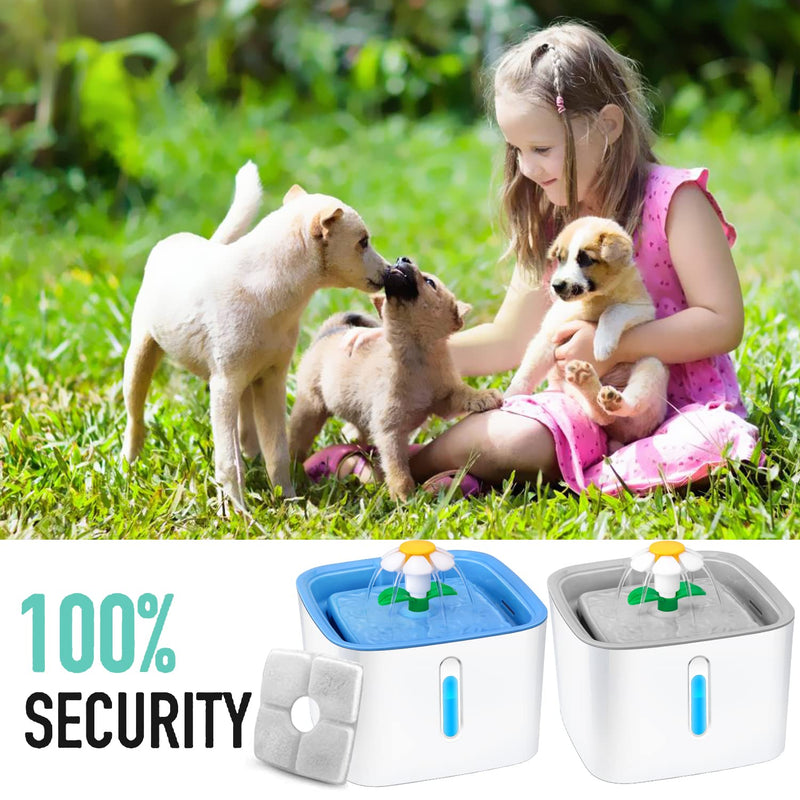 NOVEMBER SPRING 4 Packs Filters for Square Cat Water Fountains, Pet Fountain Replacement Filters with Resin and Active Carbon for Automatic Flower Water Dispenser Drinking Fountain Replacement Filters 4 Pack - PawsPlanet Australia