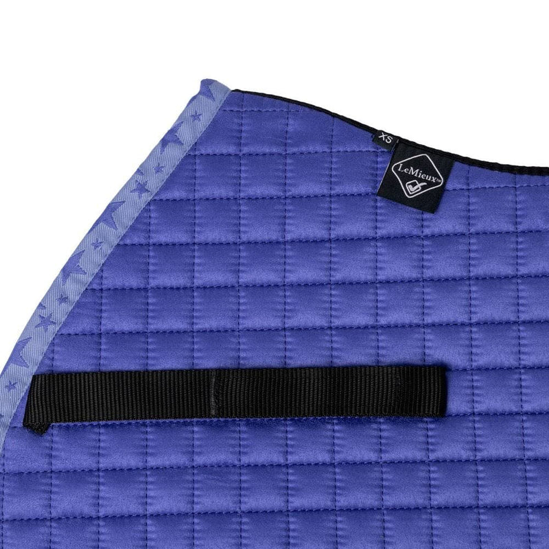LeMieux Mini Jump Horse Riding Suede Square Saddlepad - Bluebell - PawsPlanet Australia
