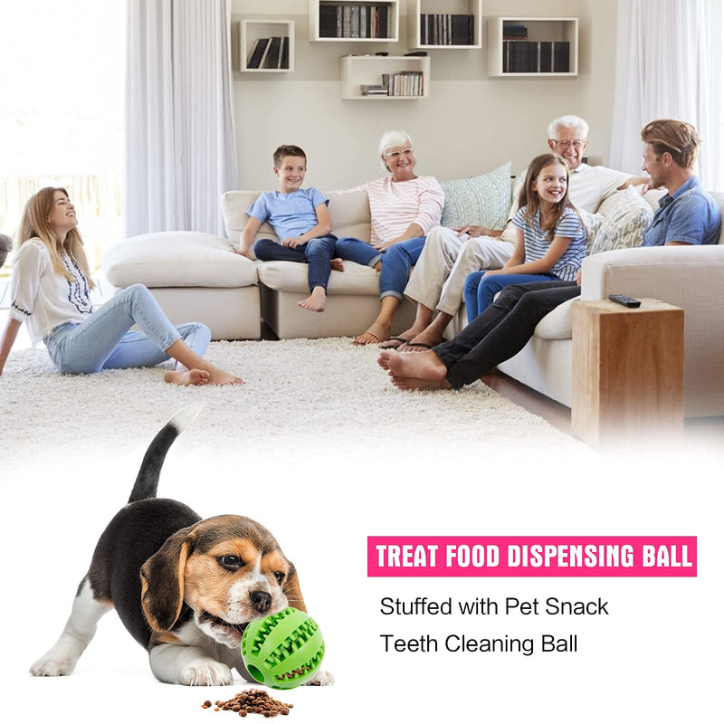 Interactive Dog Toys Balls Dog Puzzle Toys for Small Medium Dogs Puppy-5 Different Functions Balls - Dog Squeaky Ball,Durable Rope Toys Ball, IQ Training Balls and Food Treat Dispensing Toy - PawsPlanet Australia