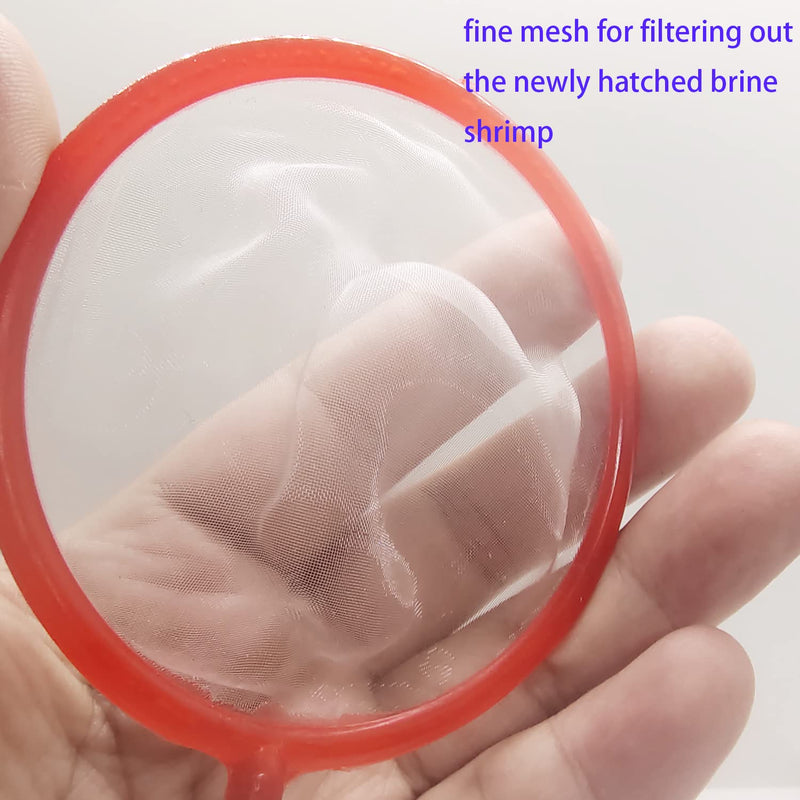 Baby Brine Shrimp Net Artemia Copepod Sieve for Scoop Out Artemia Eggs Random Color(Round 5 Pieces) Round 5 Pieces - PawsPlanet Australia