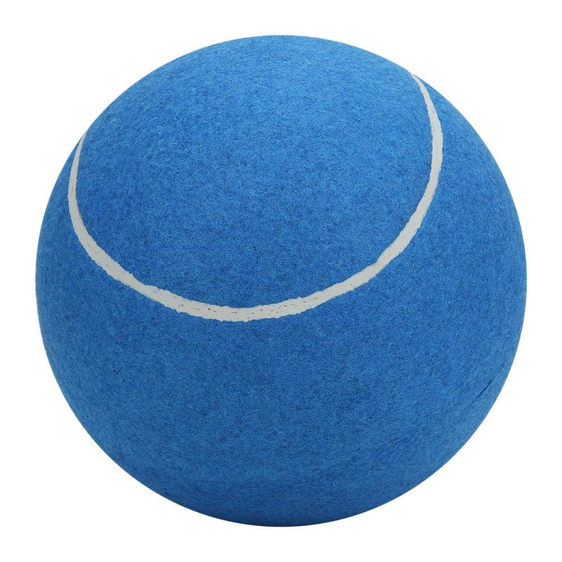 8in Rubber Tennis Ball, Large Inflatable Tennis Ball Cat Dog Toy Pet Toy with Net for Playing in Blue(blue) - PawsPlanet Australia