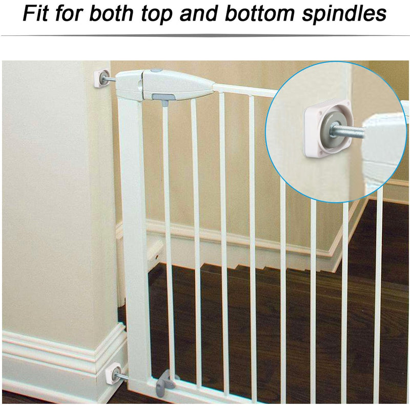 [Australia] - Baby Gate Wall Cups, Dog Gate Wall Protection Guard Prevent Damage from Wall Surface, Door, Wooden Stairs Square-1.77'' 