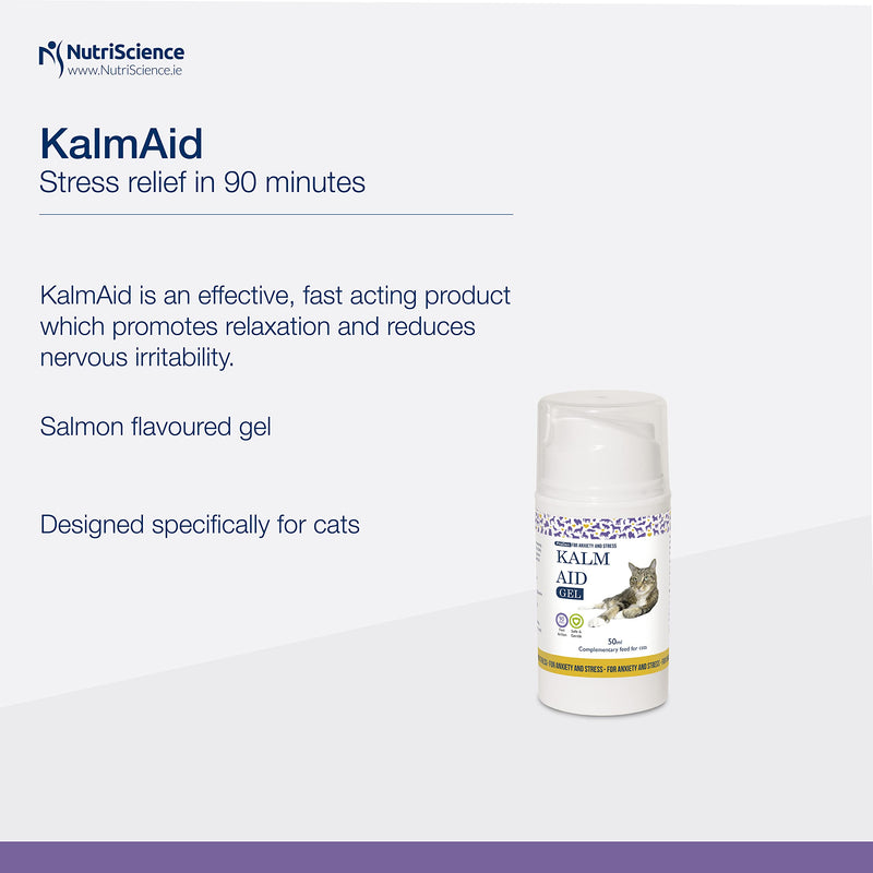 KalmAid Cat Gel 50 ml for Cats Calming Supplement - PawsPlanet Australia