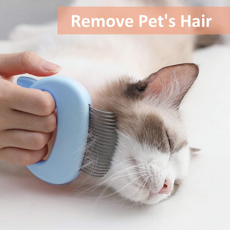 AGJIDSO Cat Comb Cat Brush kit,Pet Massage Comb,Dog Comb, Soft Cat Hair Brush and Cat Grooming Specially Designed for Cats, Used to Remove Plush, Hair Comb Detangler and Dog, Cute Cat Shell Comb - PawsPlanet Australia