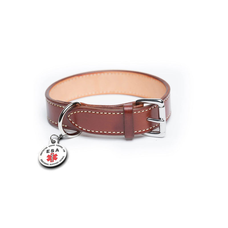 K9King Double Sided Emotional Support Animal ESA Red Medical Alert Symbol and Protected by Federal Law ID Tag Small Breeds - 0.999" Diameter - PawsPlanet Australia