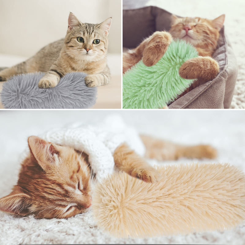 Dacitiery Catnip Plush Toy Pack of 3 Catnip Cushions, Cat Kick Toys, Teeth Grinding, Chew Toys, Cat Games for Cats, Interactive Cat Toys for Cats and Kittens - PawsPlanet Australia