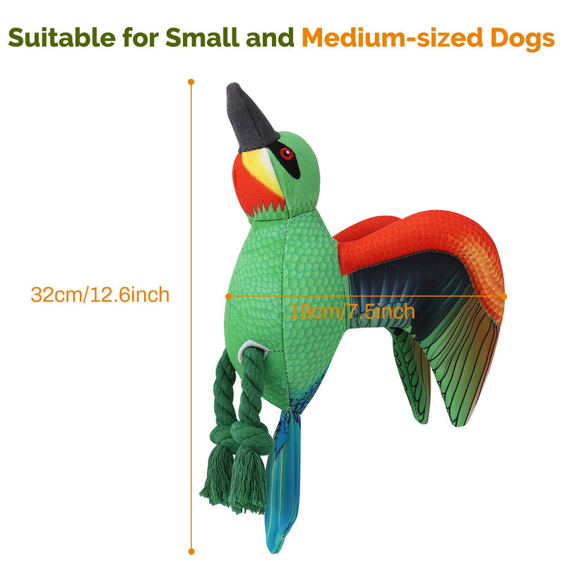 Pawaboo Squeak Plush Dog Toys, Durable Canvas Stuffed Plush Dog Chew Toys, Washable Lifelike Bird-Shaped Pet Toys for Medium, Small Puppy Dog, Suitable for Outdoor and Indoor - PawsPlanet Australia