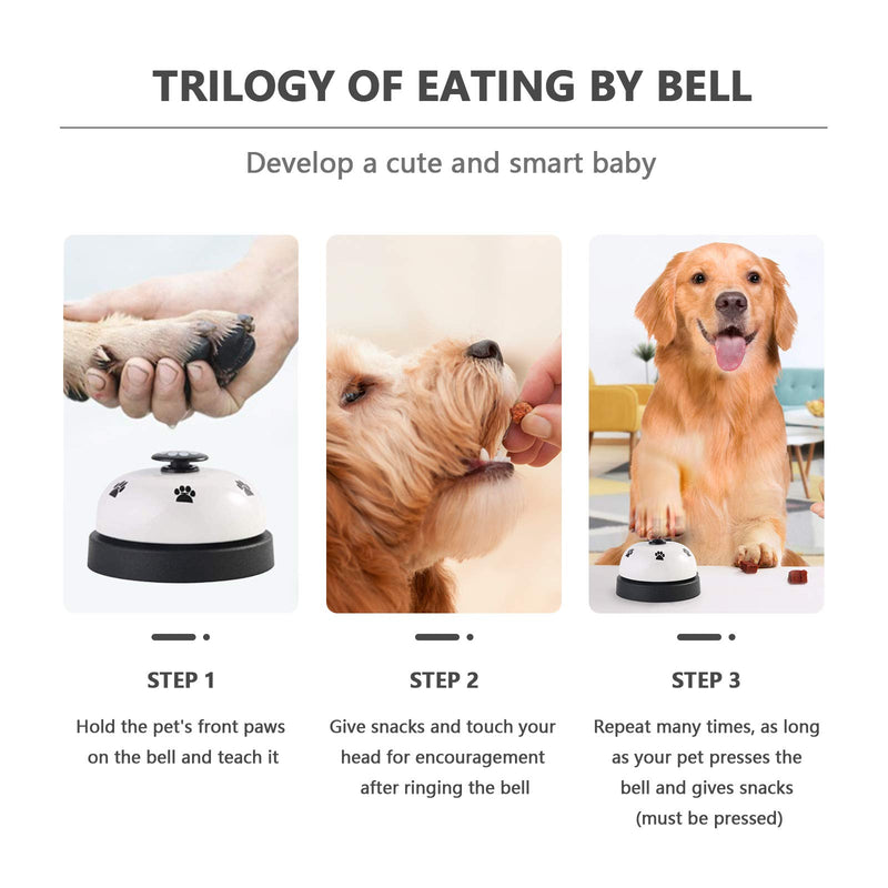 Pejoye Adjustable Dog Door Bell and Press Bell for Various Size Dog Toilet Training Bell Interaction Bell Cat Bell Nylon and Steel Material for Housing and Outdoor Training (2*Dog Press Bell) 2*Dog Press Bell - PawsPlanet Australia