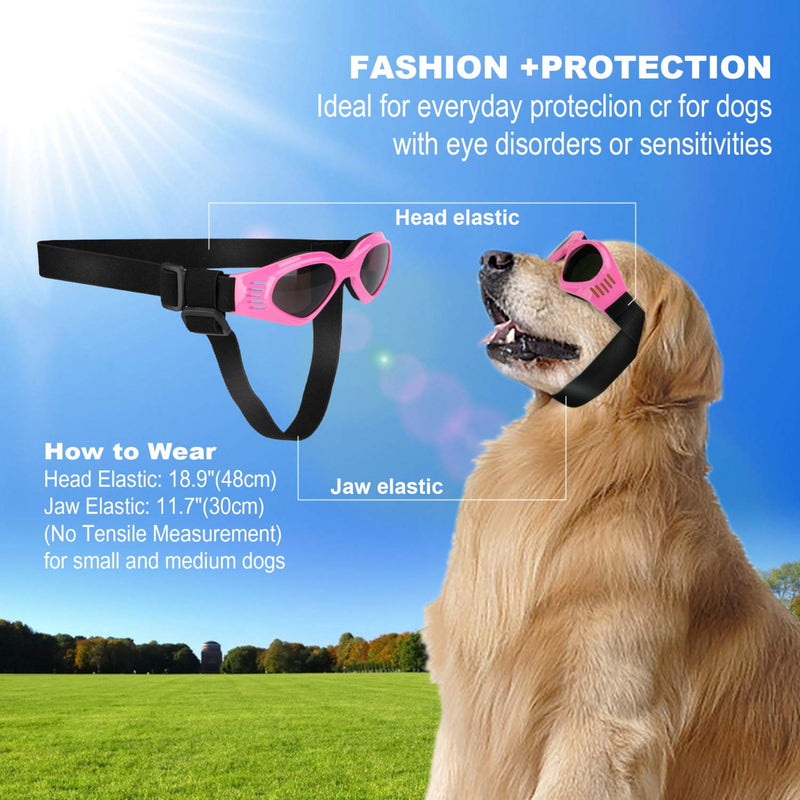 [Australia] - COCOPET New Version Cool Dog Goggles Pet Sunglasses Eye Wear UV Protection Waterproof Sunglasses for Puppy Dogs Small Medium Black 