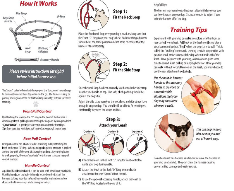 [Australia] - Dog Harness - Non-Pull No-Choke Humane Adjustable Reflective Dog Training Harness, Non Pulling Pet Harness, Easy Step-in Adjustable Harness for Control Large Red 