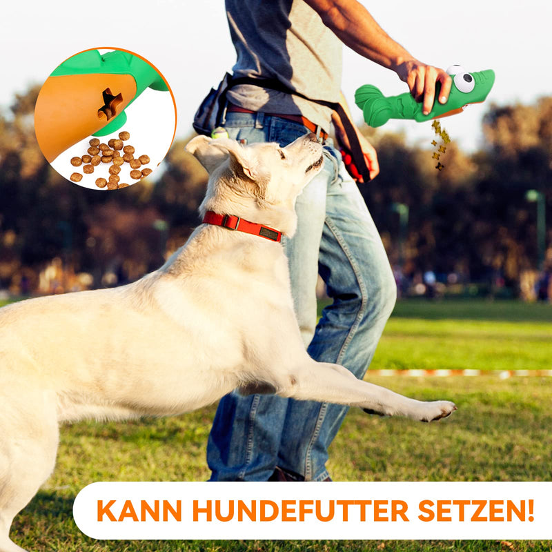Dog toy, robust dog toy, food dispenser, interactive toy, dental care, bite-resistant, natural rubber, activity for every breed of dog, for indestructible chewing dog toy green B-green - PawsPlanet Australia
